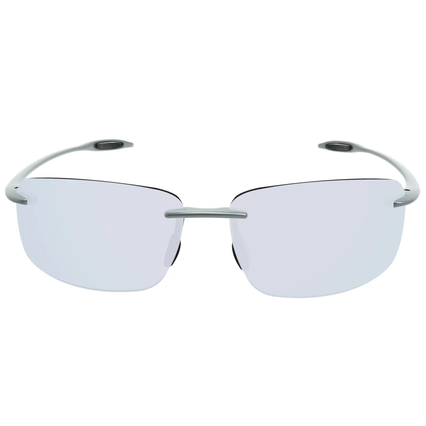 JULI Polarized Classic Sports Rimless Sunglasses – Ultralight Rectangle Frame for Men, Ideal for Fishing, Driving, UV400 Protection, Model MJ8009
