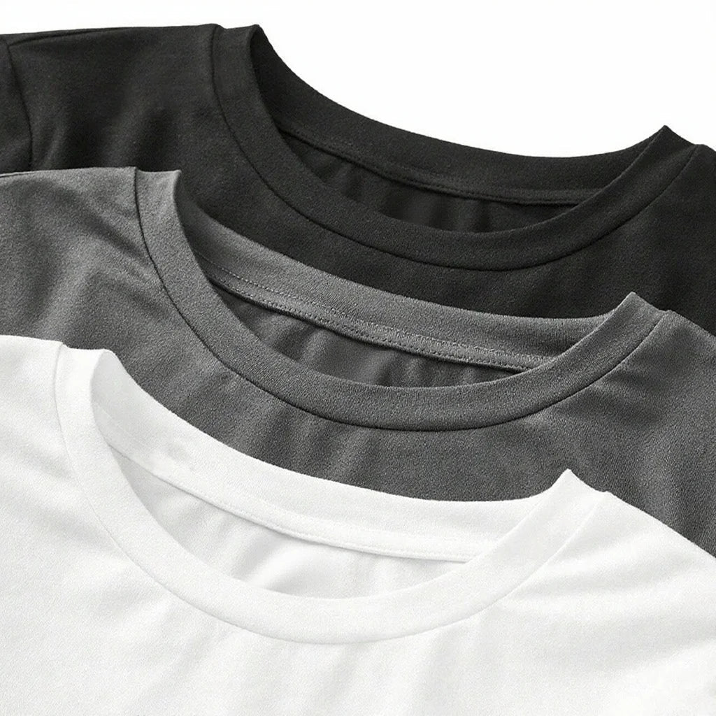 Women's Solid Color Long Sleeve T-Shirt – Round Neck Knitted Polyester Regular Fit Fall Winter Top