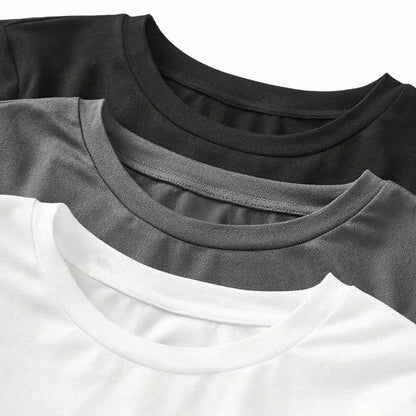 Women's Solid Color Long Sleeve T-Shirt – Round Neck Knitted Polyester Regular Fit Fall Winter Top