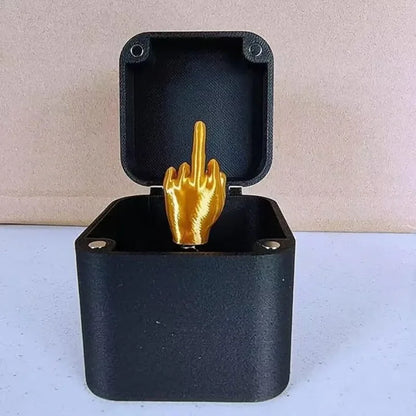Christmas Middle Finger Prank Gift Box – Funny Creative Office & Home Desk Decoration