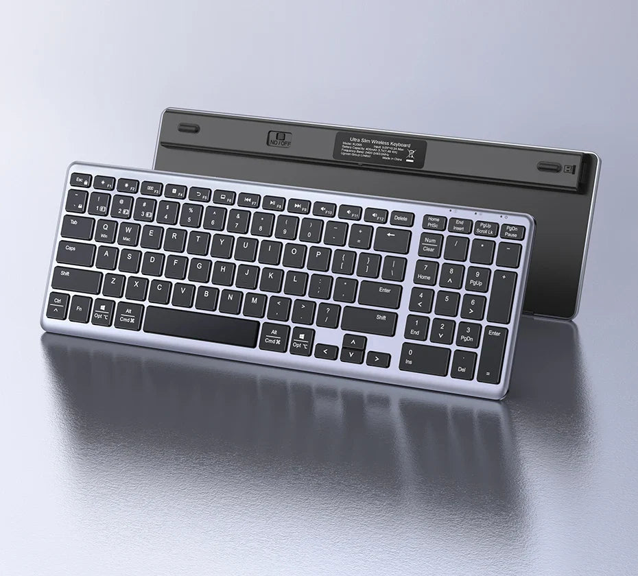 UGREEN Wireless Bluetooth 5.0 & 2.4G Keyboard – 99 Keycaps Russian/Korean/English, USB-C Rechargeable for MacBook, iPad, PC & Tablet