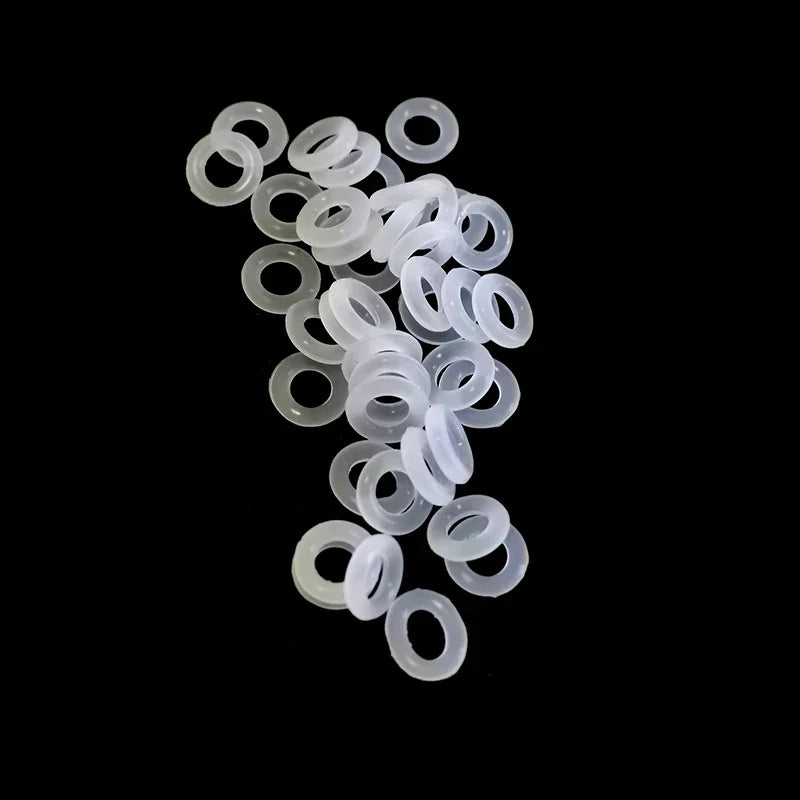 130PCS Clear Rubber O-Ring Dampeners – Sealing Gaskets for Mechanical Keyboards & Cherry MX Switches
