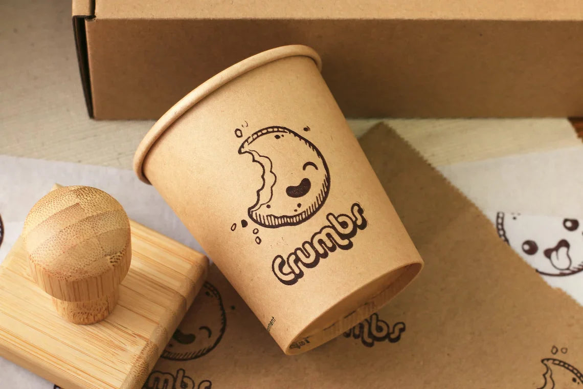 Custom Wooden Logo Stamp – Personalized Self-Inking Rubber Stamp for Wedding, Party, Packaging, Company Name & Address