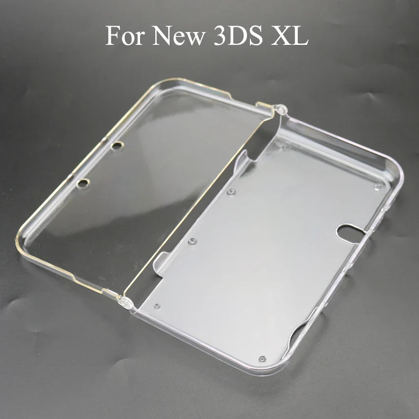 YuXi Clear Plastic Protective Case for NDSL, NDSi, New 3DS XL & GBA SP – Hard Shell Crystal Cover