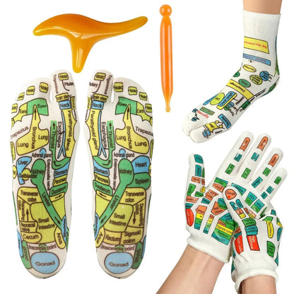 Acupressure Foot Massage Socks – Reflexology & Physiotherapy for Tired Feet Relief