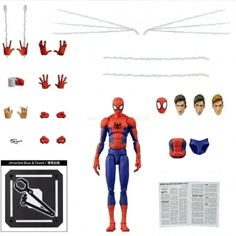 2024 Spider-Man & Gwen Action Figures — Spider-Verse Collection with Miles Morales Sentinel | Anime Toys Christmas Gift