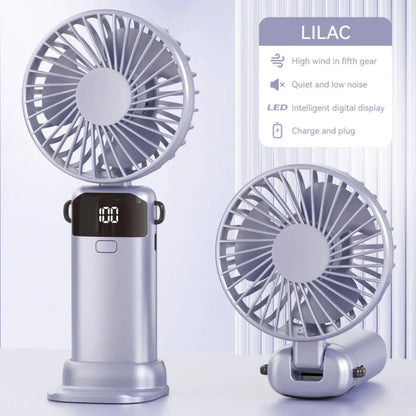 Portable Mini USB Fan – Handheld & Desktop Fan with Phone Holder, 3-Speed Adjustable Wind, Long Battery Life, Multi-Function Cooling Fan