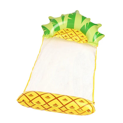 PVC Summer Inflatable Floating Row: Foldable Swimming Pool Water Hammock - Air Mattress Bed for Beach Water Sports Lounger Chair