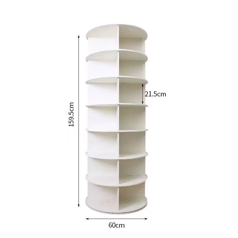 Multifunctional 360° Rotating Shoe Rack – Floor-Standing Storage Organizer for Shoes, Bags, Toys & Household Items