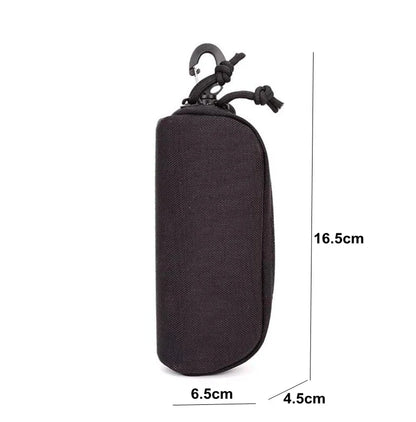 Tactical MOLLE Shockproof Eyeglass Case – Portable 1000D Nylon Protective Hunting Sunglasses Box