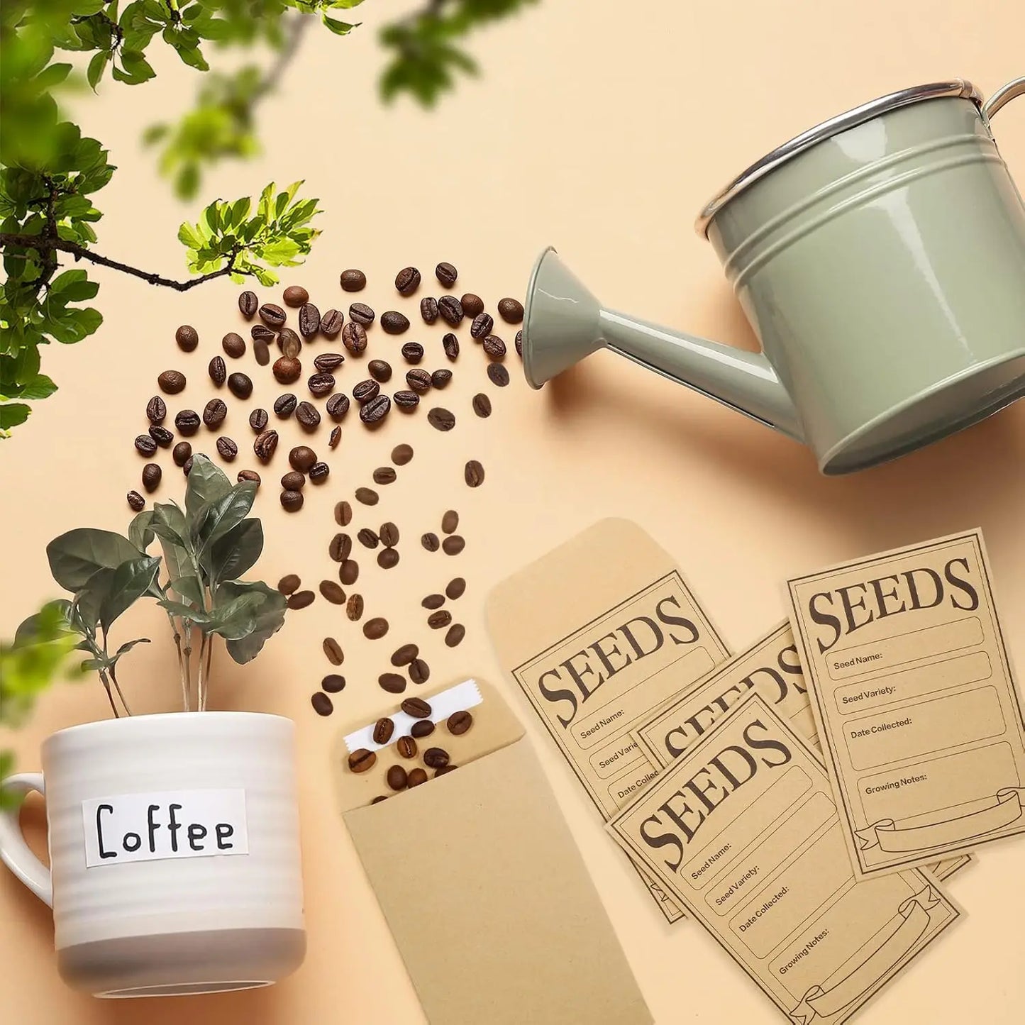 50/100/150 Pcs Brown Resealable Seed Envelopes – 3.15x4.72 Inch Small Storage Packets for Seeds