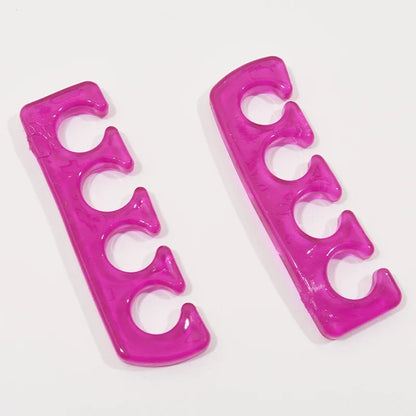 Soft Silicone Toe Separators - Flexible Finger Spacers for Pedicure, Nail Polish, Foot Care & Toe Alignment
