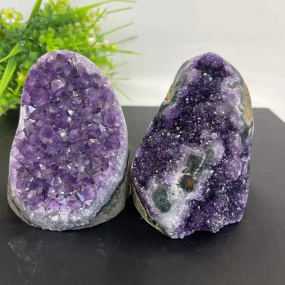 Natural Amethyst Crystal Cluster — Raw Quartz Geode from Uruguay for Home Décor, Spiritual Healing & Reiki