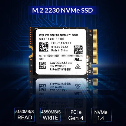 Western Digital WD SN740 2TB/1TB SSD – M.2 2230 Gen4 PCIe 4.0 NVMe Drive for Steam Deck & Microsoft Surface Pro X