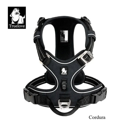 TRUE LOVE TLH5654 Reflective No-Pull Adjustable Nylon Dog Harness Step-In Comfortable Control Pet Walking Harness