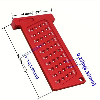 Woodworking Scribe T-Square Ruler – Metric/Inch Aluminum Line Drawing Gauge, Right Angle Protractor for Carpenter Layout