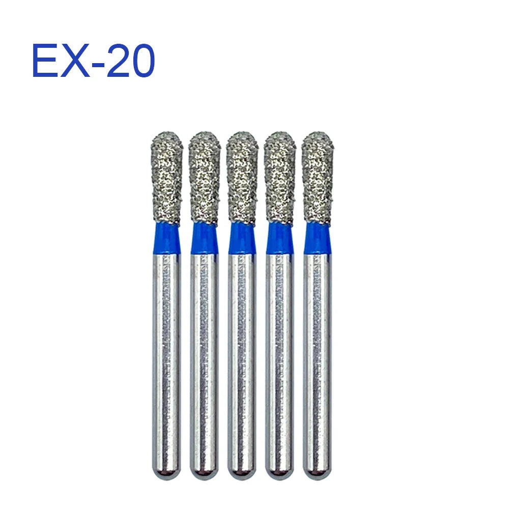 5pcs FG Dia 1.6mm Dental Drills – High-Speed Handpiece Diamond Burs for Teeth Whitening