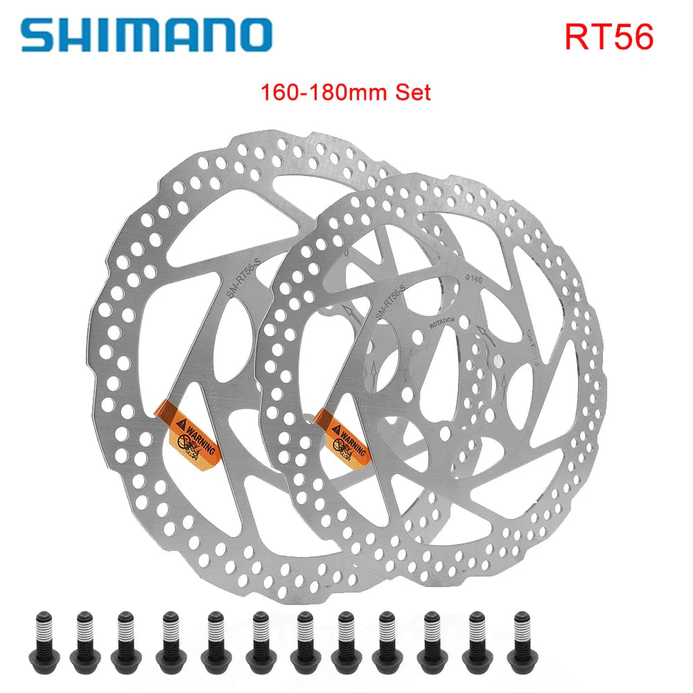 SHIMANO SM-RT56 Disc Brake Rotor 160mm/180mm – MTB & Road Bike Hydraulic Brake Disc for Mountain Bike Parts