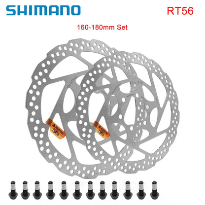 SHIMANO SM-RT56 Disc Brake Rotor 160mm/180mm – MTB & Road Bike Hydraulic Brake Disc for Mountain Bike Parts