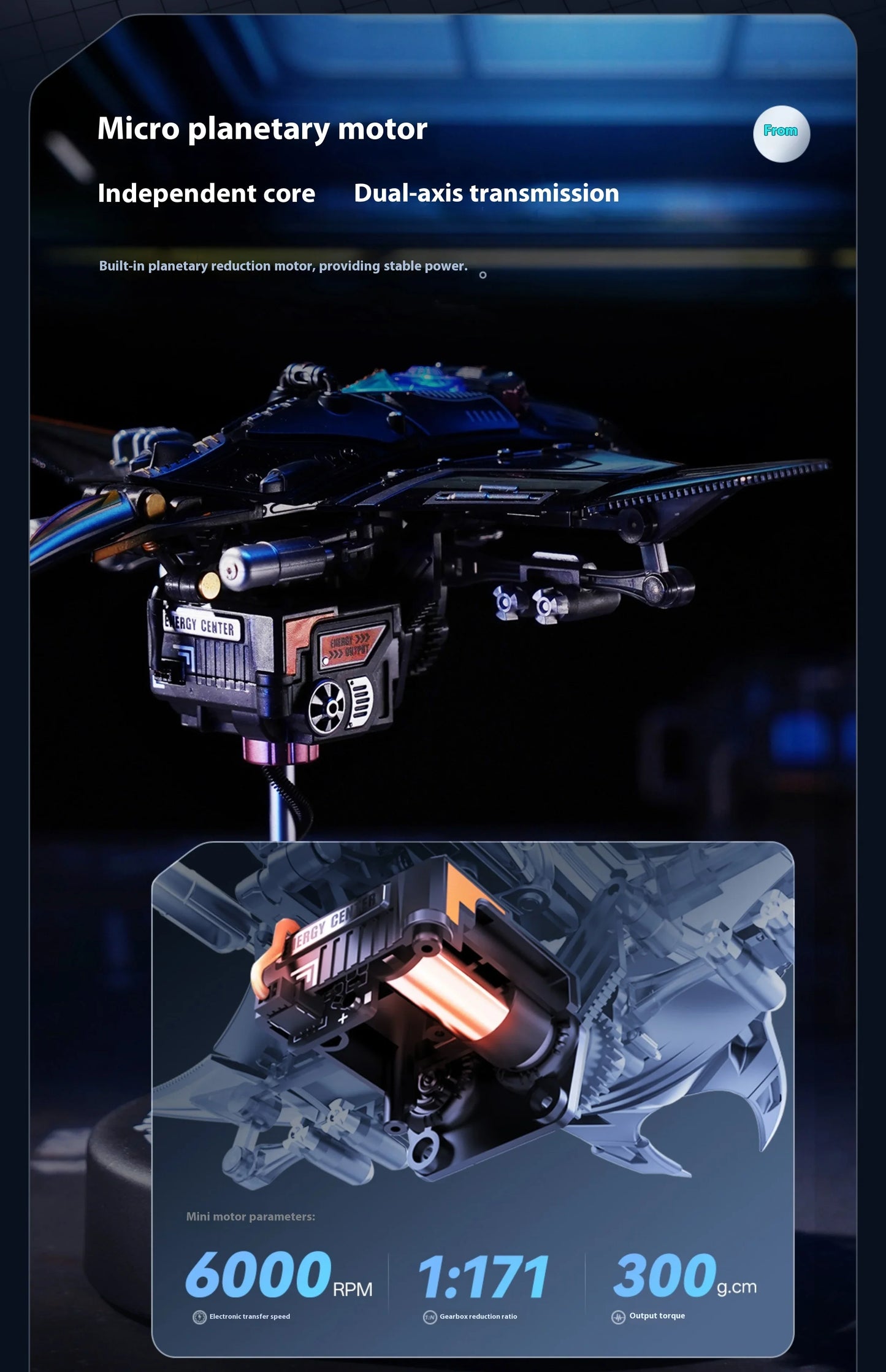 Mechanical Species Manta Ray Model – Trendy Assembly Figurine Toy, Boys’ Valentine’s Day Gift