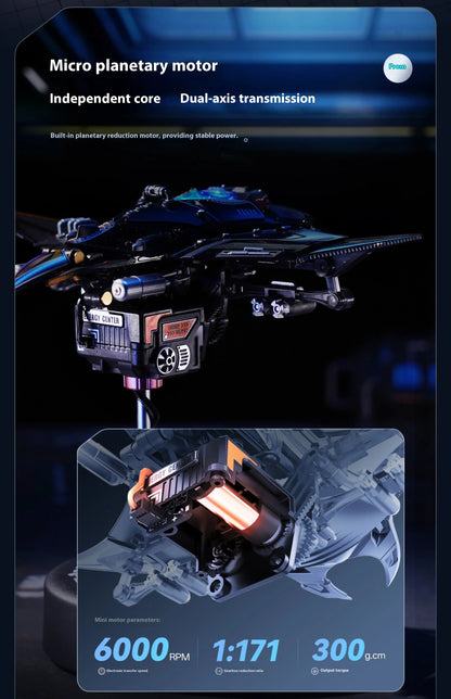 Mechanical Species Manta Ray Model – Trendy Assembly Figurine Toy, Boys’ Valentine’s Day Gift