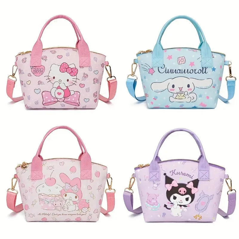 Miniso Lightweight Sanrio Handbag – Cute Hello Kitty Large-Capacity Crossbody Bag, Stylish & Convenient for Shopping