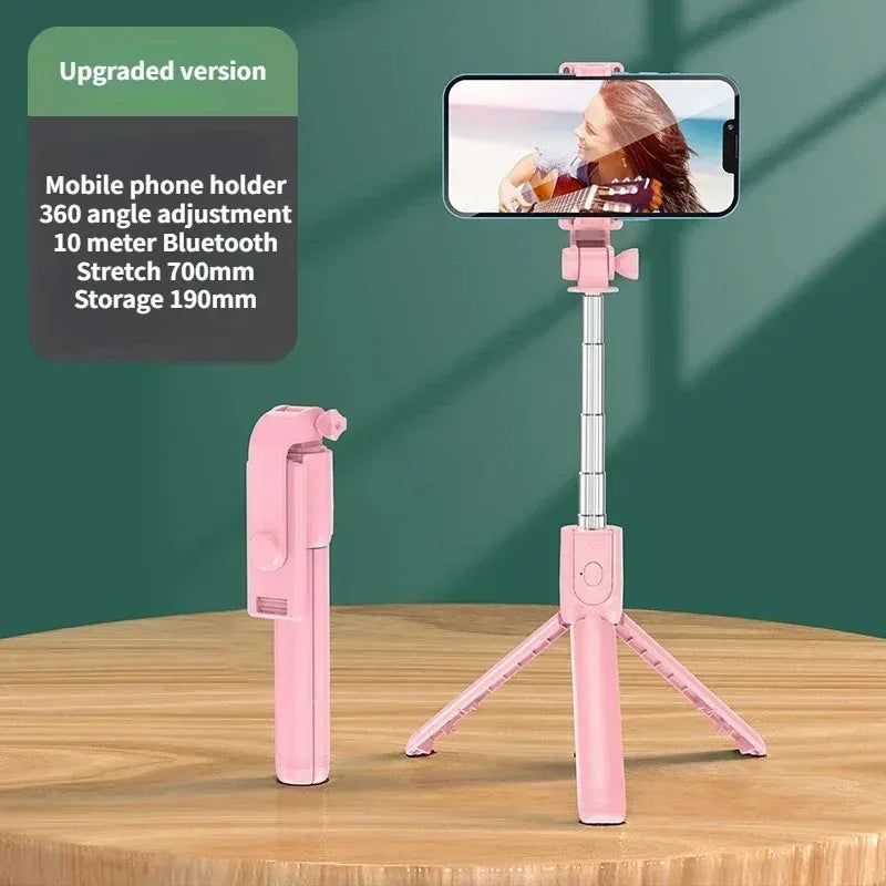Wireless Selfie Stick & Tripod Stand with Light – Bluetooth Remote for iPhone, Mobile & TikTok Live