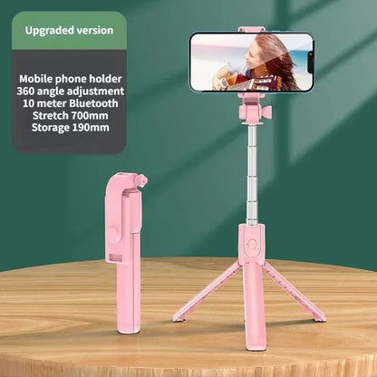 Wireless Selfie Stick & Tripod Stand with Light – Bluetooth Remote for iPhone, Mobile & TikTok Live