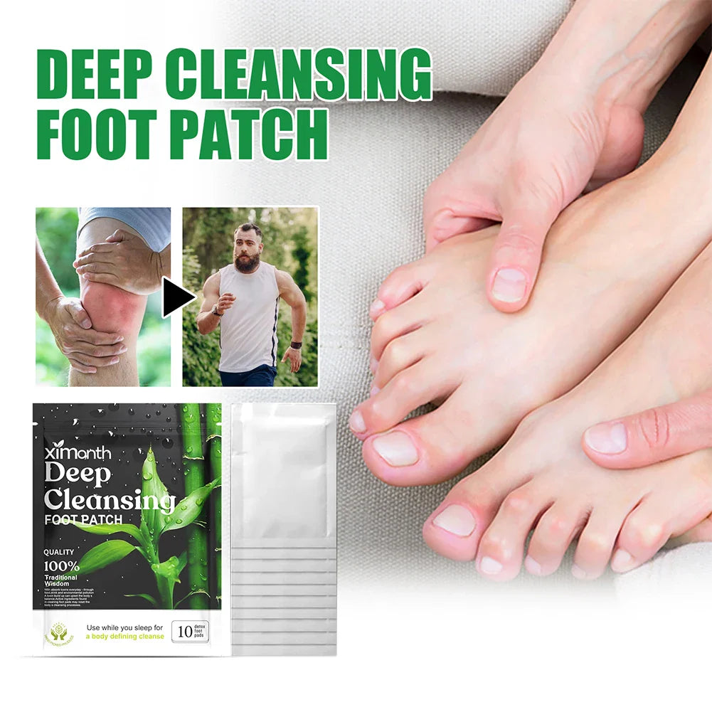 Natural Detox Foot Patches – 10-50PCS/Bag, Herbal Stress Relief, Deep Sleep, and Foot Care Detox Stickers