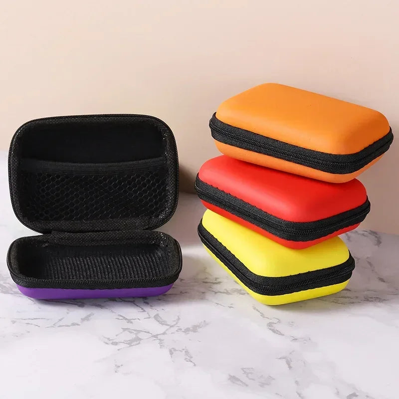 Sundries Travel Storage Bag – Zipper Case for Earphones, Portable Cable Organizer, Electronics Charging Storage