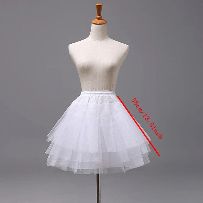 Flower Girls Petticoat Underskirt - Lolita Tutu Skirt for Cosplay, Ballet & Party Dresses