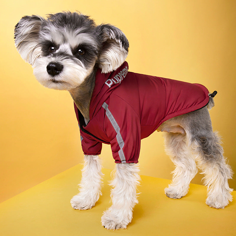 Waterproof Reflective Dog Coat – Warm Fleece Jacket for Small & Medium Dogs, Winter Raincoat for Puppies & Chihuahuas