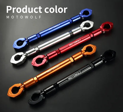 22mm CNC Aluminum Motorcycle & Scooter Crossbar – Reinforced Mount Bracket for Phone, GPS, Spotlight & Headlights