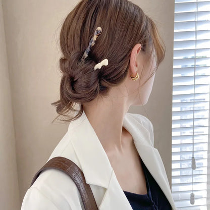 Chinese Style Hair Sticks – Vintage Acetate Resin Chopsticks, Hairpins & Headwear for Women, Wedding Jewelry Accessories