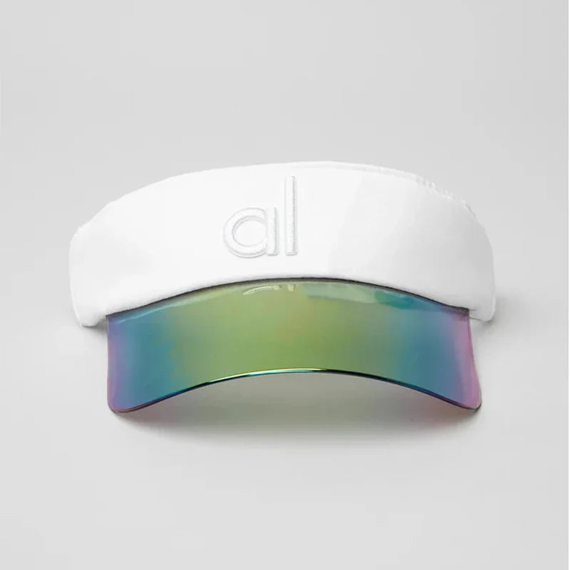 AL Yoga Sun Visor Cap Baseball Hat - Embroidered Unisex Sun Protection Outdoor Sport Sunshade Open Top Couple Style