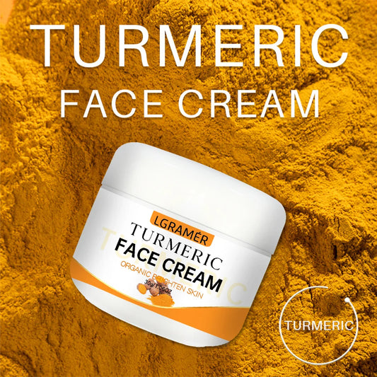 Turmeric Whitening Face Cream – Wrinkle Removal, Fine Line Lightening & Youthful, Bright, Moisturized Skin