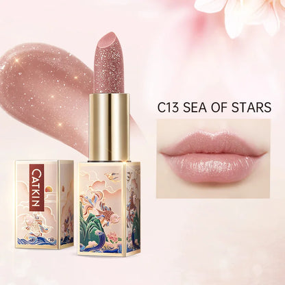 CATKIN Sparkling Lip Balm – Moonlight Color-Changing Lipstick, New Series Hydrating Lip Care