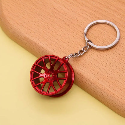 Creative Gear Head Keychain – Speed Gearbox & Turbo Hub Brake Disc Pendant for Car Keys, Shock Absorber Keyring