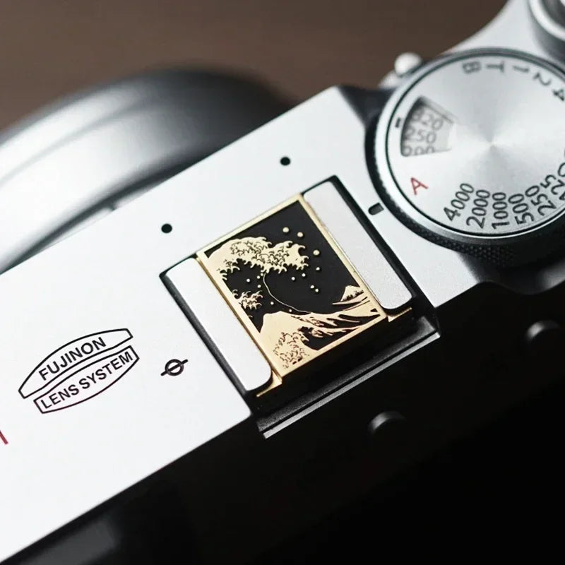 The Great Wave Camera Hot Shoe Cover - Protective Accessory for Canon R5 Mark II Fujifilm XT50 Nikon Sony A9M3 Lumix S9 Cameras