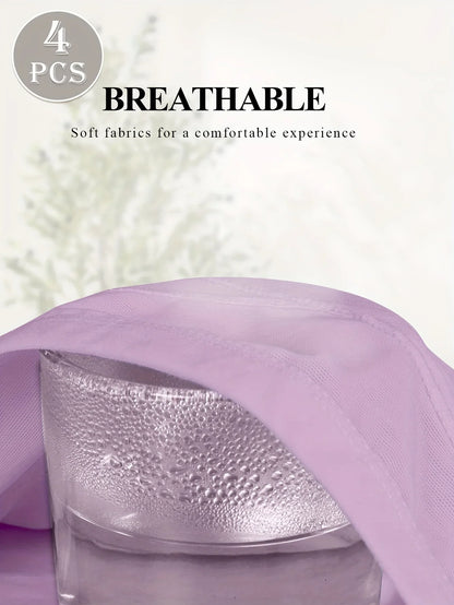 4-Pack High Waisted Tummy Control Women’s Brief Panties – Comfortable Shaping Underwear (Multi-Color)