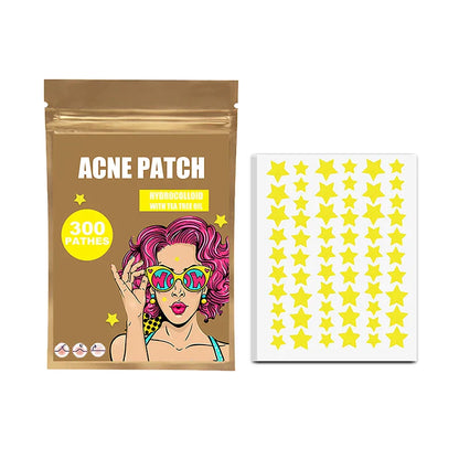 300/600/1200pcs Star Pimple Patches – Colorful Invisible Acne Spot Stickers for Skin Care and Face Concealer