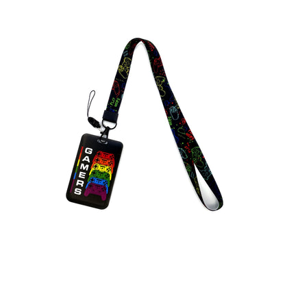 Vintage Tape ID Card Holder with Hanging Rope – Mobile Phone & Chest Card Lanyard