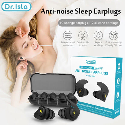 6PCS Three-Layer Silicone Earplugs — Anti-Noise Soft Comfort Ear Protectors for Sleeping