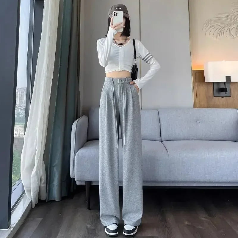 Women’s High Waist Straight Leg Pants – Chic Elegant Casual Trousers for Stylish Outfits