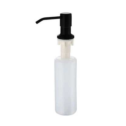 Stainless Steel Sink Soap Dispenser — 350ml Manual Liquid Soap & Lotion Pump, Kitchen Accessory