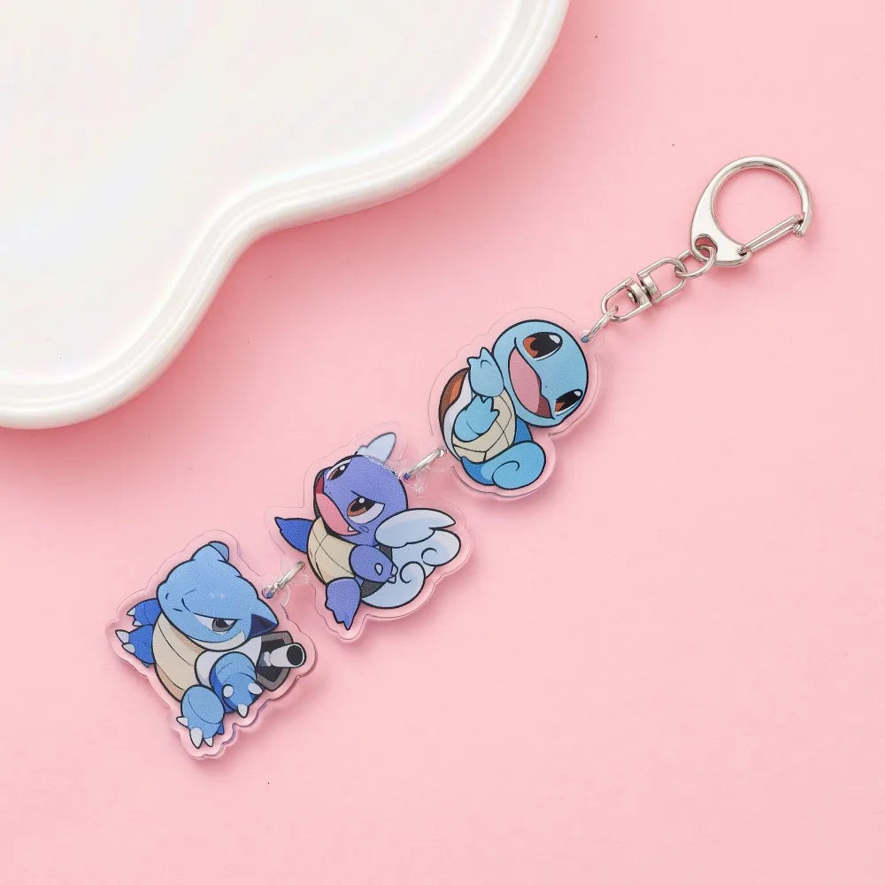 Anime Acrylic Keychain – Cute Cartoon Car Bag Pendant, Creative Gift for Friends & Fans, Fun Keyring Charm