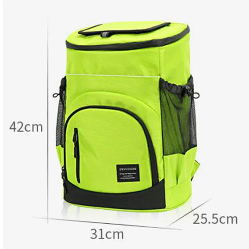 30L Insulated Cooler Backpack – Large Capacity 36 Cans Thermal Leak-Proof Cooler Bag for Travel, Beach, Picnic & Food Storage Beer Ice Pack Bag