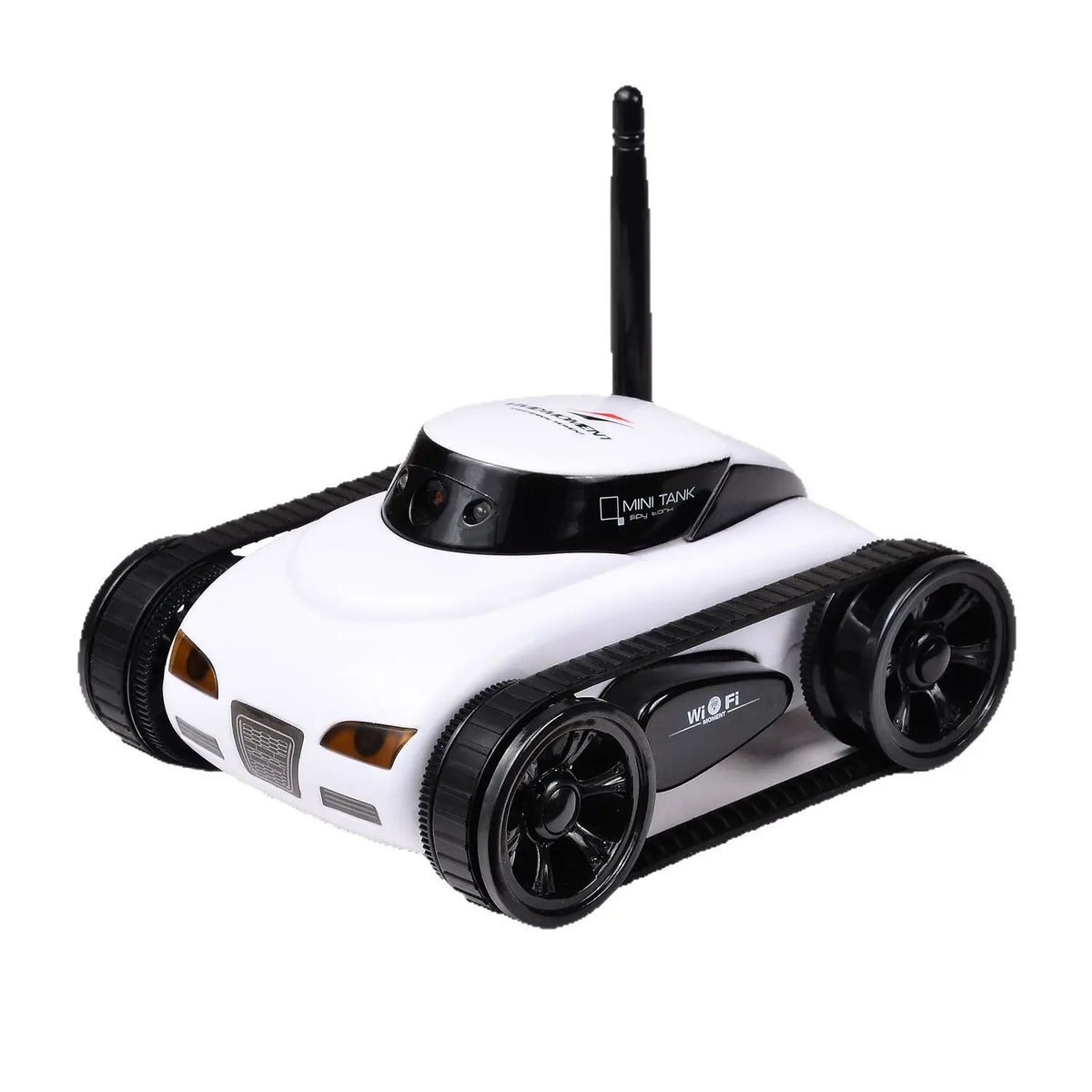 WiFi Remote Control Camera Tank Toy - 4-Channel Real-Time Video Transmission Tracked RC Car for Kids Gift