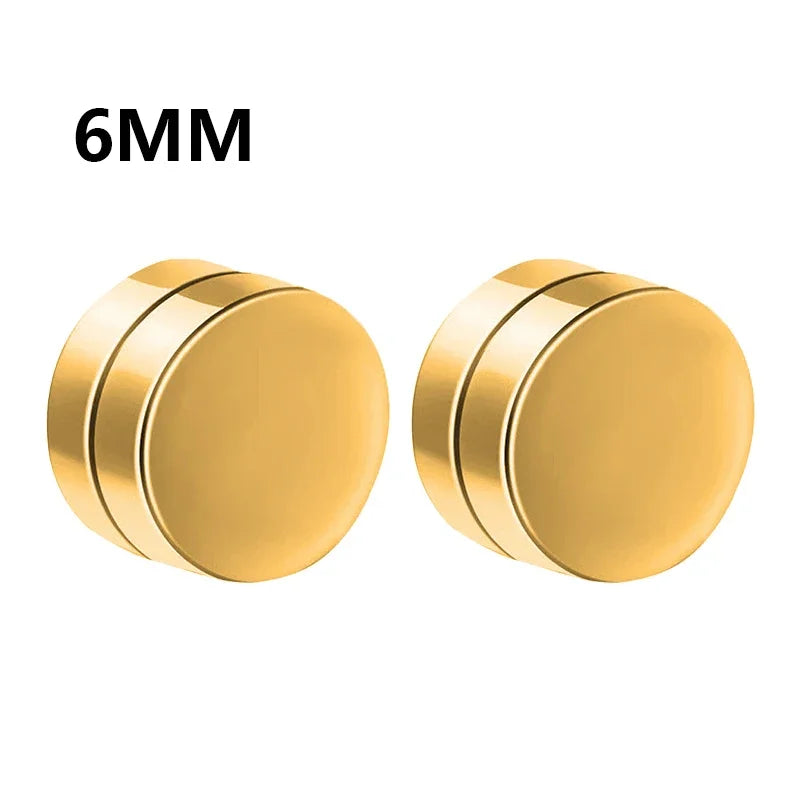 Fashion Magnetic Clip Ear Studs - Non-Piercing Fake Earrings for Men & Women, Jewelry Gift