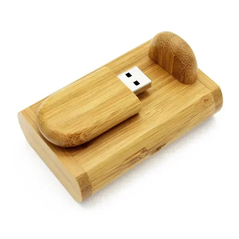 JASTER Wooden Bamboo USB Flash Drive 2.0 – 4GB/8GB/16GB/32GB/64GB/128GB Memory Stick Custom Logo Pendrive for Wedding Gifts & Personal Use